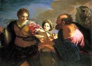 Carlo Maratti Rebecca and Eliezer at the Well oil painting on canvas